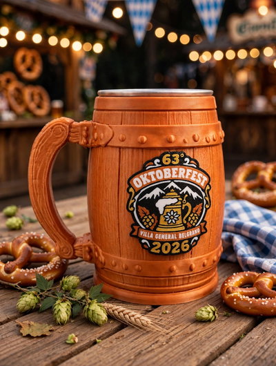 Jarra OKTOBERFEST 500ml interior aluminio villa general belgrano 