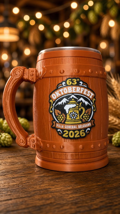 Jarra OKTOBERFEST 500ml interior aluminio villa general belgrano 