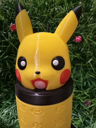 Vaso Milkshake Pokemon 3D con Tapa y Sorbete 