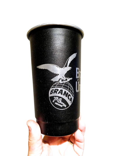 Vaso Aluminio 1 Litro Grabado Laser Fernet