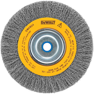 Cepillo Rizado de Alambre DW4904 de 150mm para Amoladora de Banco