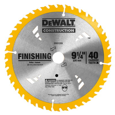 Disco Sierra Circular Dewalt 9 1/4 40 Dientes DW3132A Madera