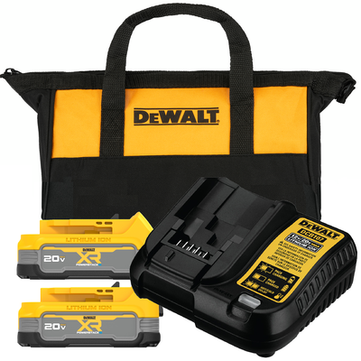 Kit 2 Baterias Compactas 1.7ah 20v + Cargador + Bolso DCBP034E2-AR