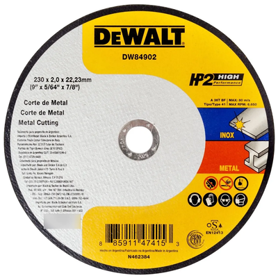 Disco de Corte 230mm x 2mm DW84902 x 25 Unidades