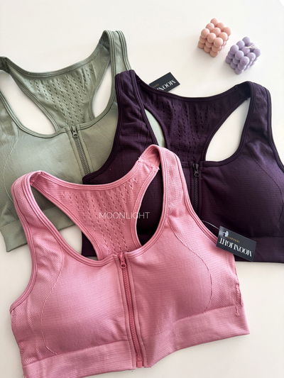 Top con cierre Dryfit