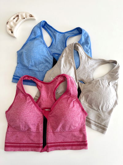 Top plus size c/cierre jaspeado