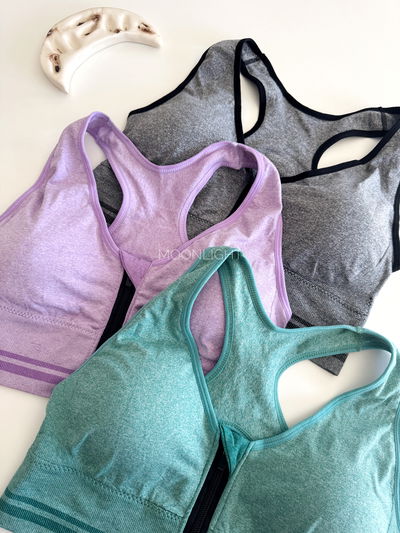 Top plus size c/cierre jaspeado