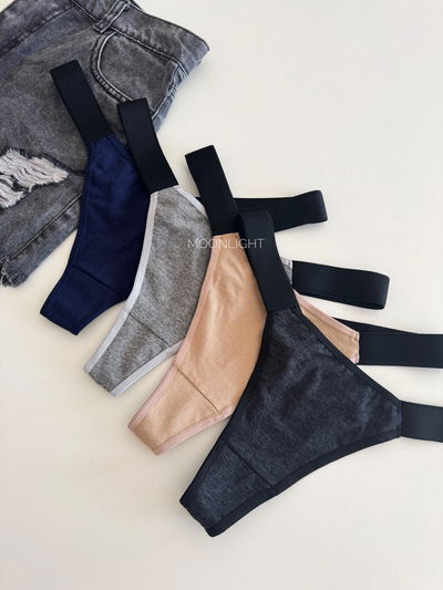 Pack x3 colaless algodón elástico ancho