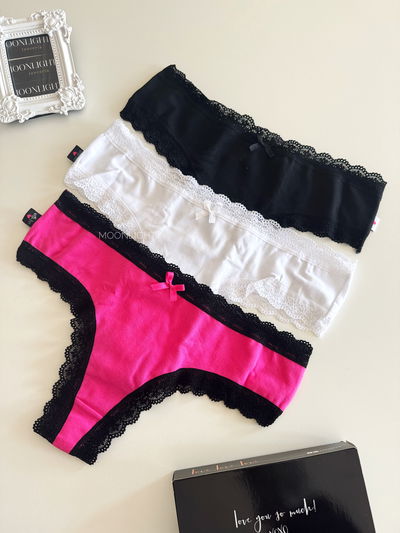 Pack x3 Sayka culoteless con puntilla