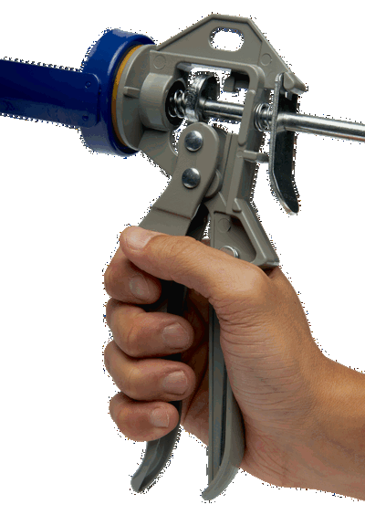 Pistola para silicona, cartuchos de 9"