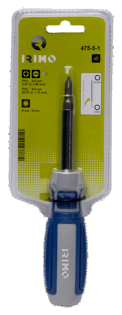 Destornillador 6 en 1 y portapuntas