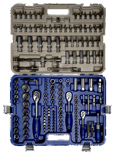 Juego de herramientas de 1/4"-3/8"-1/2", 172 piezas