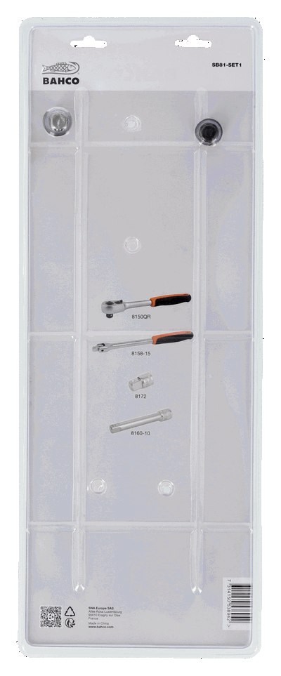 Juego de 4 accesorios de 1/2" 