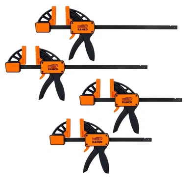 Juego de 4 Prensas Bahco 150mm y 300mm