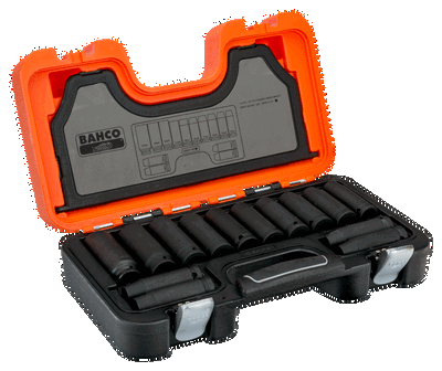 Juego de bocallaves largos de Alto Impacto 1/2" hexagonal métrico- 14 piezas