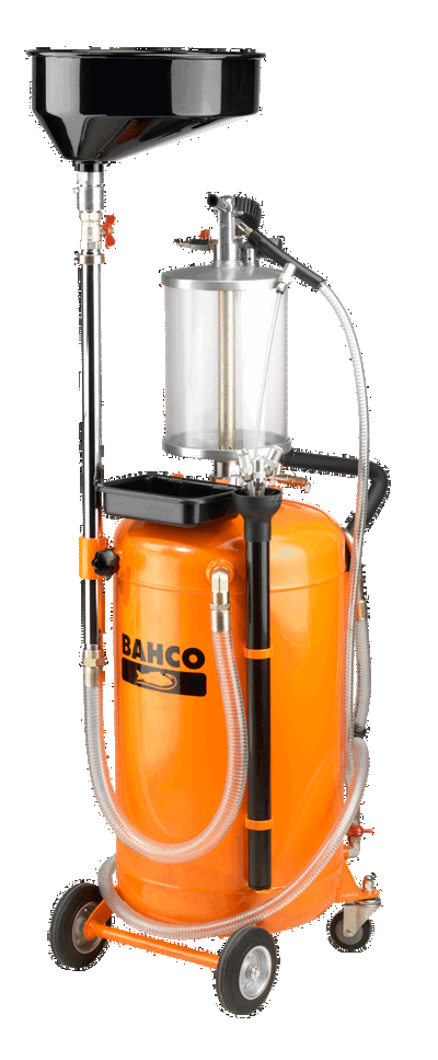 Extractor de aceite de succión o gravedad con tanque de 90 l y cámara de inspección