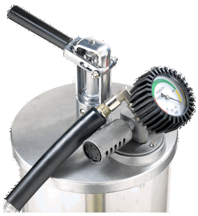 Extractor de aceite de succión o gravedad con tanque de 90 l y cámara de inspección