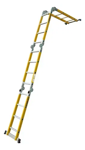 Escalera Articulada Dieléctrica Stanley 16 Escalones 4x4