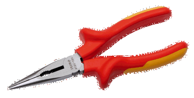 Alicates de boca semirredonda aislados 