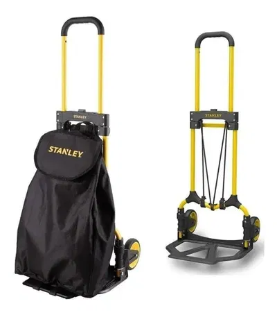 Carro De Mano Plegable Zorra 70kg + Bolso Stanley