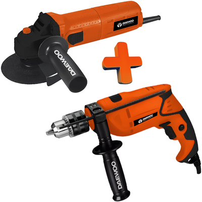  Amoladora 4.1/2 + Taladro 13MM 750W Super Pack