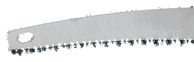 Serrucho de poda con dentado de punta endurecida reafilable con mango de madera