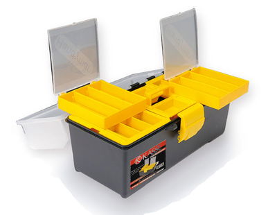 Caja 16,5" Multiuso Tapa ALTA con Bandeja. 
