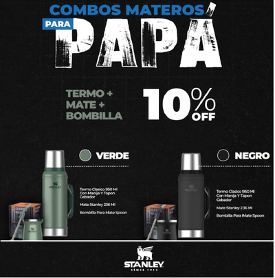 Set Completo Stanley Termo 950ml + Mate / Tereré + Bombilla
