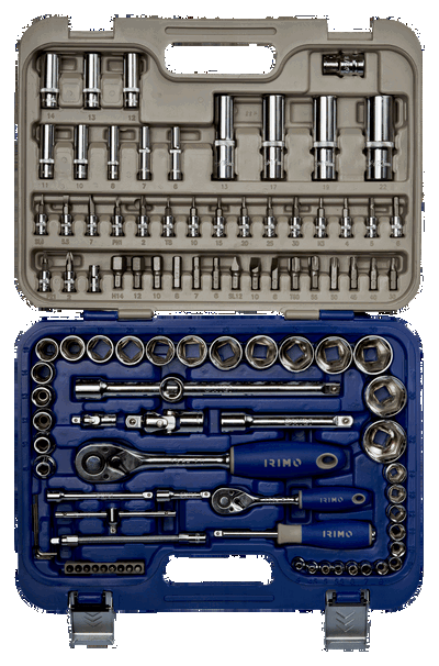  Juego de bocallaves hexagonales de 1/4"-1/2", mm, 101 piezas 