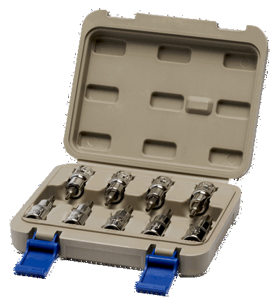 Juegos de 9 bocallaves con punta Torx de 1/2"