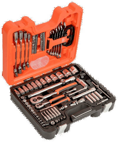  Juego de bocallaves de 1/4" y 1/2"  hexagonal métrico y llaves combinadas