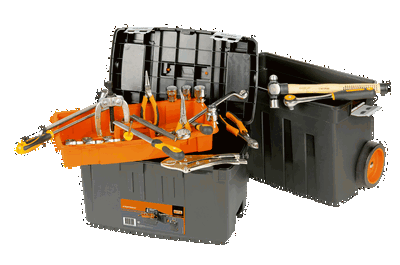  Cajas de herramientas plásticas resistentes de 470 mm 