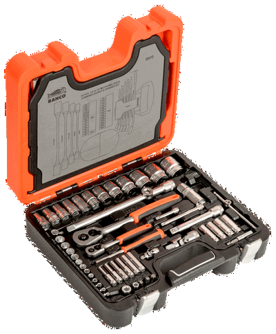  Juego de bocallaves de 1/4" y 1/2"  hexagonal métrico y llaves combinadas