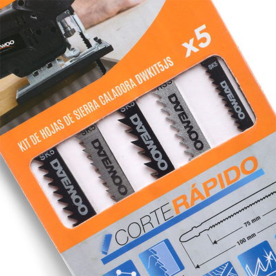 Kit 5 Hojas de Sierra Caladora