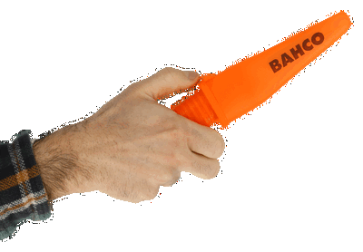 Cuchillo de rescate con mango flotante fluorescente