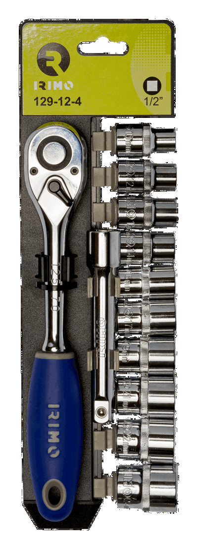 Crique de tipo pera de 1/2" con 10 bocallaves hexagonales y extensión