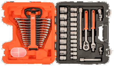  Juego de bocallaves de 1/2", hexagonal métrico y juego de llave combinada S400