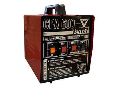 Cargador y Arrancador de baterías portátil 30/600 amp. 12V. * 12-24V.