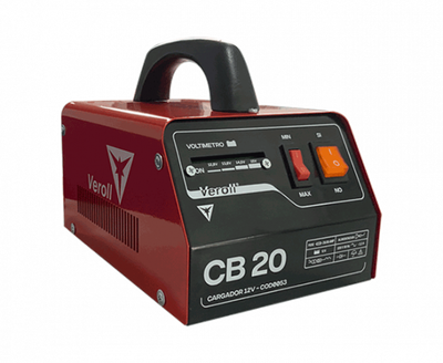 Cargador de baterías 20 amp. 12V.