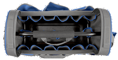 Bolso de tela abierto, 32 litros