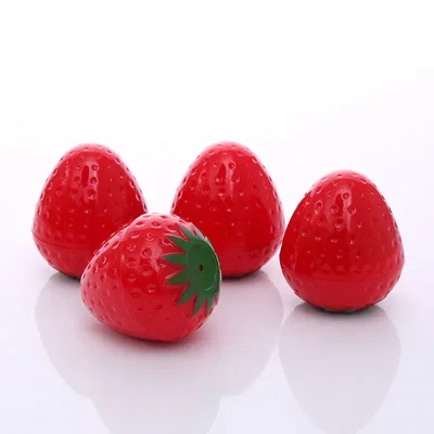 Bálsamo para labios hidratante en forma de frutilla