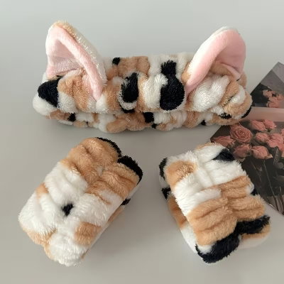Diadema y muñequera con orejas de Gato