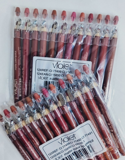 Pack de 12 delineadores de labios VIOLET