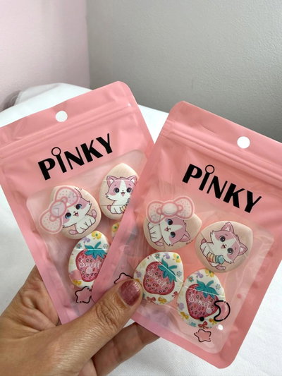 Set de 4 esponjitas de maquillaje 