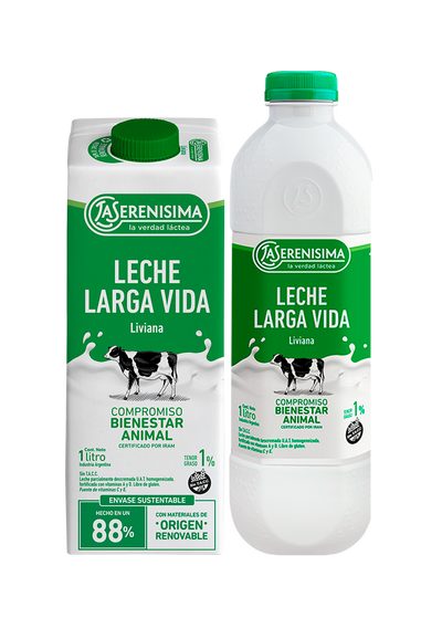 Pack12 Leche La Serenisima x 1 litro Descremada