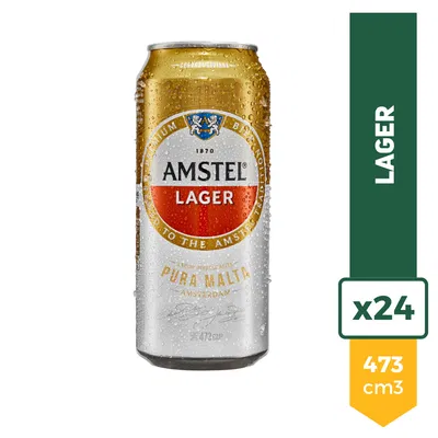 Pack24 Cerveza Amstel Lager 473ml