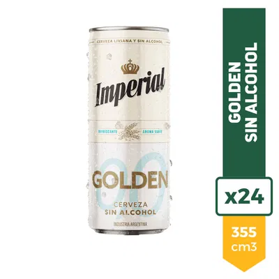 Pack24 Cerveza Imperial Golden 0.0 Sin Alcohol 355ml