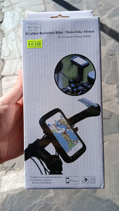 Soporte impermeable de celular para moto/bici