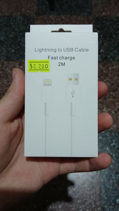 Cable de carga usb a ficha lightning 