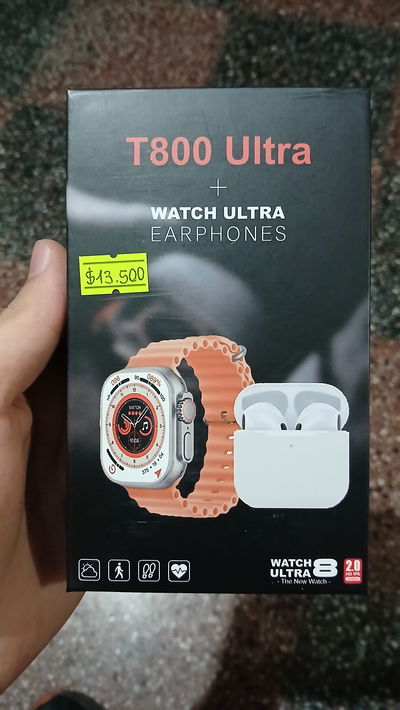 Combo smartwach T800 ultra + Auriculares inalambricos 